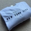 White NYC Sweatshirt Size M Photo 0