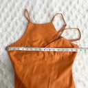 Showpo NEW  Patchico Orange Linen Blend Look Split Bust Bodycon Mini Dress 6 Photo 8