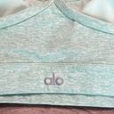 Alo Yoga Alosoft GratitudeGreen Sports Bra Size Small Photo 2