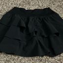 Aerie Black  Maggie Ruffle Tennis Skirt Photo 1