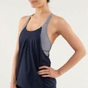 Lululemon  Athletica Practice Freely Tank in Inkwell gingham women’s size 6 Photo 0