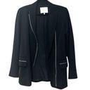 Adam Lippes  Collared Zip-Up Long Sleeve Blazer Sz 4 Photo 2