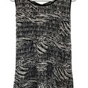 Carole Little  Womens XL Sleeveless Blouse Animal Print Mirrored Circles Photo 0