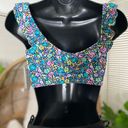 Raisin's  Ruffle Floral Bikini Top Size Small Photo 4