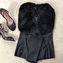 Romeo + Juliet Couture NWT Vegan Leather and Fur Vest Photo 1