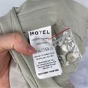 Motel Rocks NWT  Rhory Cargo Pocket Wrap Micro Mini Skirt Oat Khaki Utility Y2K Photo 12