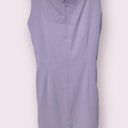 Valerie Stevens  Square Neck Sheath Dress with Belt Detail in Lavendar - size 14P Photo 1