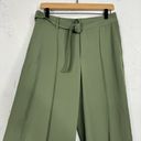 Banana Republic  Belted Wide Leg Trouser Pants Green New Photo 1