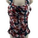 Beachsissi  Bronze Floral One Piece Swim Suit Womens 2XL Photo 0