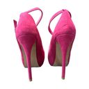 Bella Marie , hot pink, suede Mary Jane Pumps. Photo 5