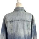 Rails  Knox Denim Trucker Jacket Women Size Large Vintage Wash Distressed Cotton Photo 8