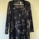 Kathie Lee Collection  vintage 90s velour floral midi dress size medium Photo 3