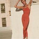 Free People Happiness Runs Square Neck Body Suit One Piece Burndt Orange Womens Photo 2