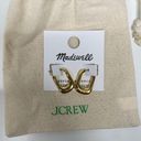 Madewell NWT  Carabiner Medium Hoop Earrings Gold Photo 1