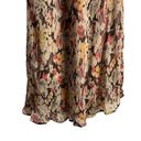 Polo  Ralph Lauren Brown Cream Floral Print Chiffon High Waist Midi Skirt Size 4 Photo 10