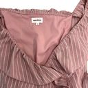 superdown Revolve  Angela Wrap Tie Romper in Pink Stripe Women’s Size M Photo 6