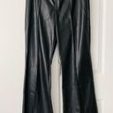 Anthropologie x Avec Les Filles Faux Leather Flare Trousers, Size 8 Photo 6