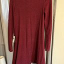 Iz Byer Maroon Sweater Dress Photo 4