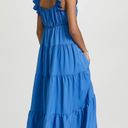 English Factory Blue Ruffle Sleeve Maxi Dress Photo 1