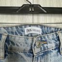 ZARA  High Rise Distressed Ripped Denim Shorts size 4 Photo 9