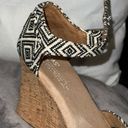 Toms Aztec Casual Wedges Sandals High Heels Photo 4