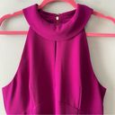 Trina Turk Halter Dress Fuschia Pink Gorgeous Size 10 Sleeveless Sheath Purple Photo 4