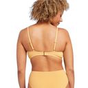 Shade & Shore  Women's Yellow Light Lift Front Tie Bikini Top Size 36C NWT Photo 1