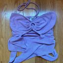 Princess Polly Purple Halter Tie Top Photo 0