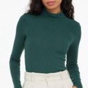 Lacausa  green rib tutleneck sweater size medium Photo 4