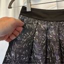 Guess by Marciano Guess Marciano Skirt Y2K Floral Black Metallic Foil Silver Party Size 0 Pockets Photo 2