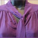 Krass&co NY& Purple Blouse With Bow Tie Front Size XL Women’s Top NWT Photo 4