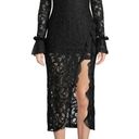 Alexis  Fala Lace Long-Sleeve Front-Slit Cocktail Dress Photo 4