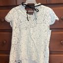 White House | Black Market Business casual top lace with tie in the back Photo 1