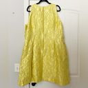 Carmen Marc Valvo  Lemon Floral Jacquard Dress Photo 5