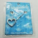 Aeropostale NWT  Silver Plated Heart Necklace Photo 0