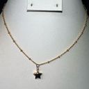The Bar Bauble Dainty Gold Tone Knotted Chain with Star Pendant Photo 0