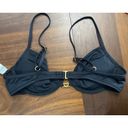 l*space L* Stardust Bikini Top in Black XLarge New Womens Swimsuit Photo 5