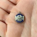 Vintage 925 Sterling Silver Enamel "The Locks Soo, Michigan" Pendant Charm Photo 0