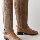 Anthropologie Anthro Schuler & Sons Woven Leather Riding Boots Photo 0