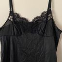 Vassarette Vintage 90’s Hollywood  full lace slip dress long fitted bust Black Photo 1