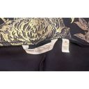 Soft Surroundings  Moonstruck Gold Foil Metallic Floral Pull On Pants Size Medium Photo 4