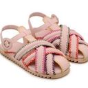 Farm Rio  Zigzag Stitch size 10 (EU 42) Fisherman Strappy Sandals In Nude/Cream Photo 0