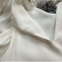 Alexis White  silk butterfly ruffle sleeve blouse top Photo 4