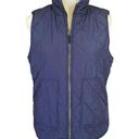 Krass&co G.H.Bass & . dark blue women's XS sleeveless puffer collared zip up vest Photo 0