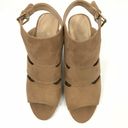 Apt. 9  SZ 10 Medium Wedges Shoes Open-Toe Desert Tan Buckle Closure Womens New Photo 2