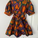 Farm Rio Heart Print Front-Bow Mini Dress, Size M Photo 9