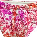 PilyQ  Azalea Floral High Waist Bikini Bottoms Pink Size Medium Photo 8