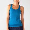 Lululemon  Women Solid Pewter Blue Swiftly Tech Racerback Seamless Tank Top 2 Photo 0