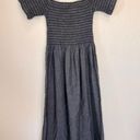 The Great  Carnival Off Shoulder Smocked 100% Cotton Denim Dress Size S Photo 1