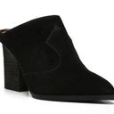 Donald Pliner  Womens 9.5 Vama Calf Suede Heeled Mule in Black NEW Photo 0